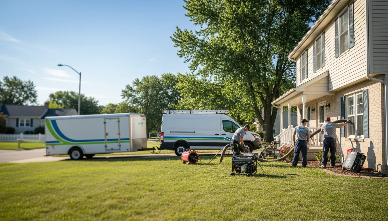 Flooded Basement Restoration And Cleanup With Repair in Evansdale, IA near me